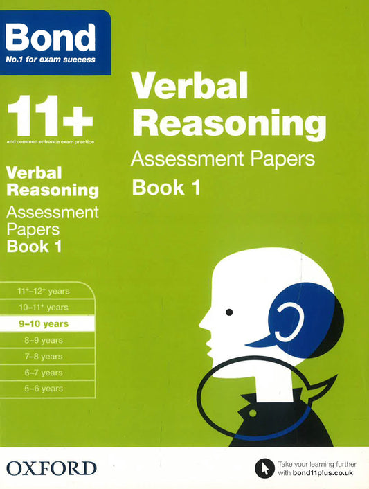 Bond 11+: Verbal Reasoning: Assessment Papers : 9-10 Years Book 1