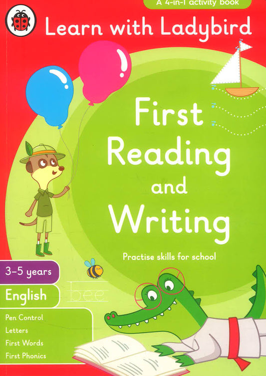Learn With Ladybird: First Reading And Writing (3-5 Years)