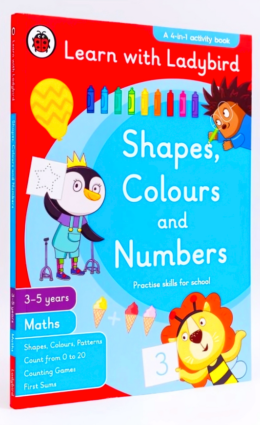 Learn With Ladybird: Shapes, Colours & Numbers (3-5 Years)