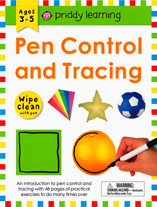 Pen Control And Tracing Wipe Clean Workbook With Pen (Priddy Learning)