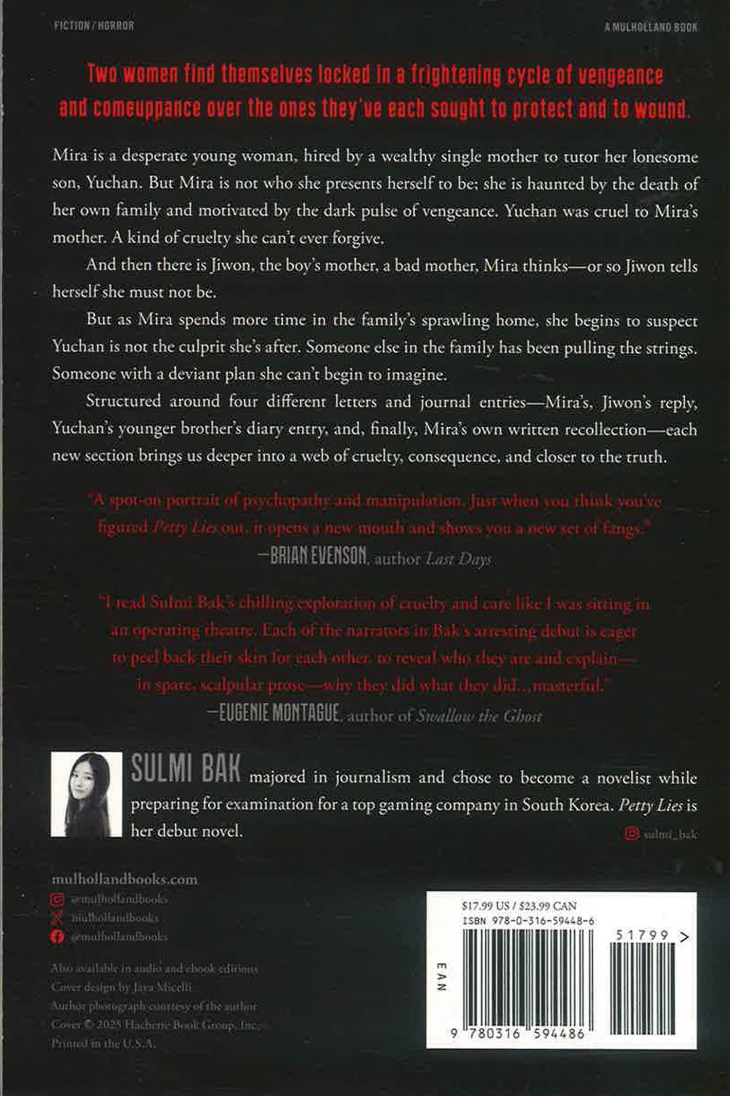 Petty Lies by Sulmi Bak – book cover