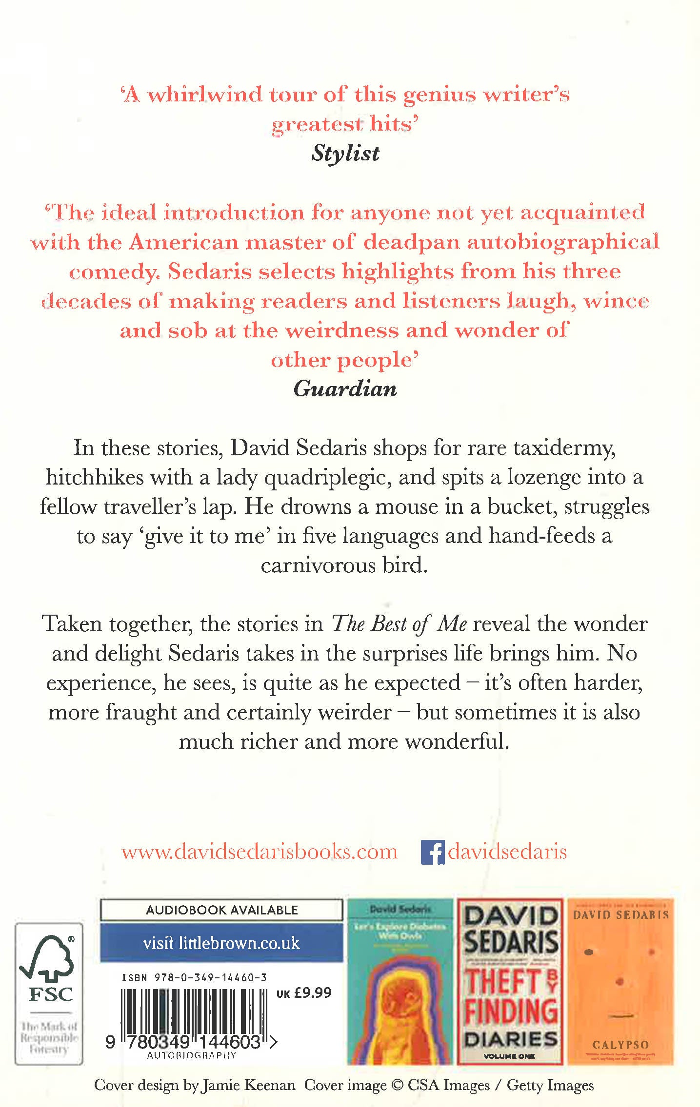 The Best Of Me by David Sedaris – book cover