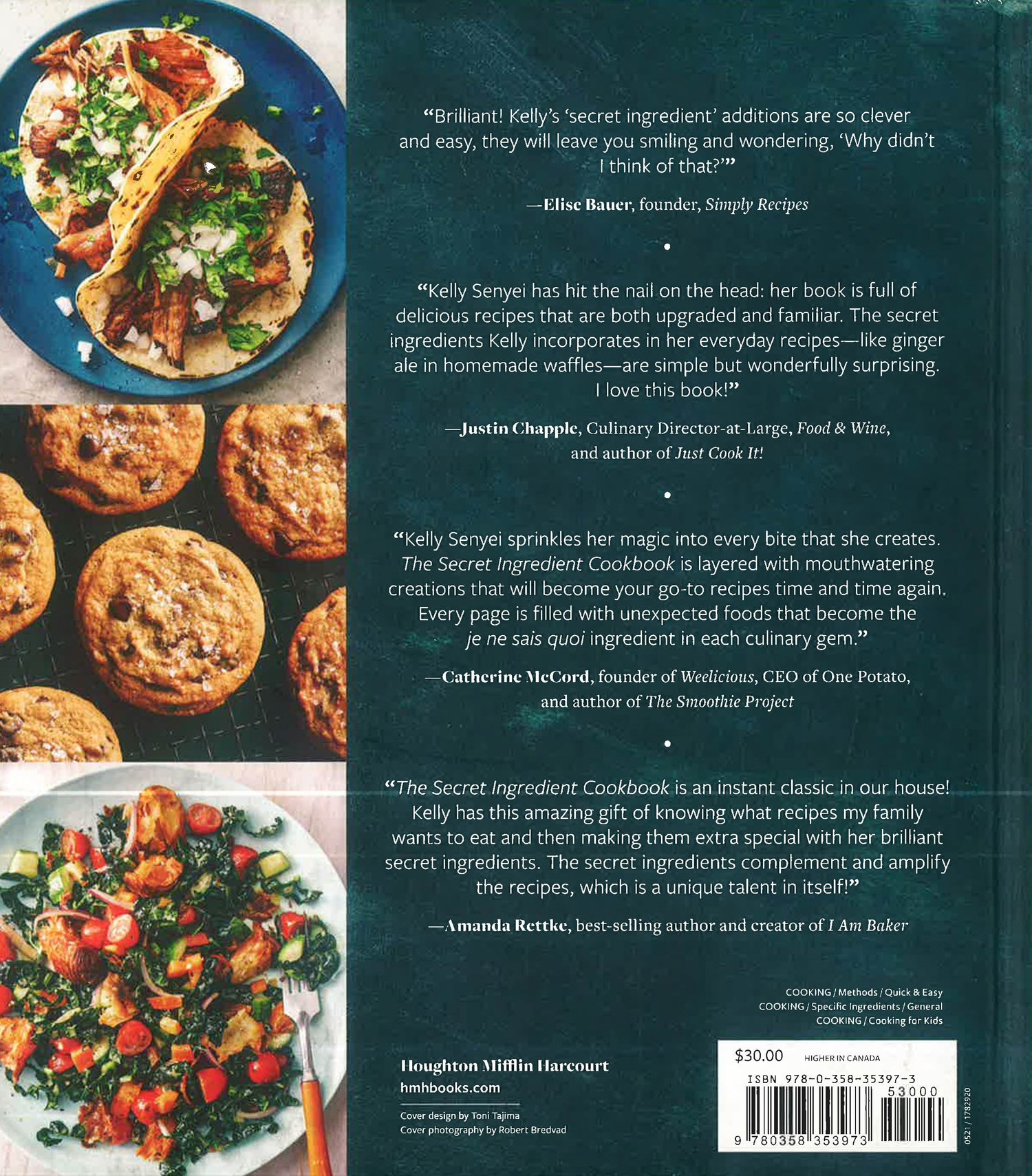 The Secret Ingredient Cookbook: 125 Family-Friendly Recipes With Surprisingly Tasty Twists by Kelly Senyei – book cover