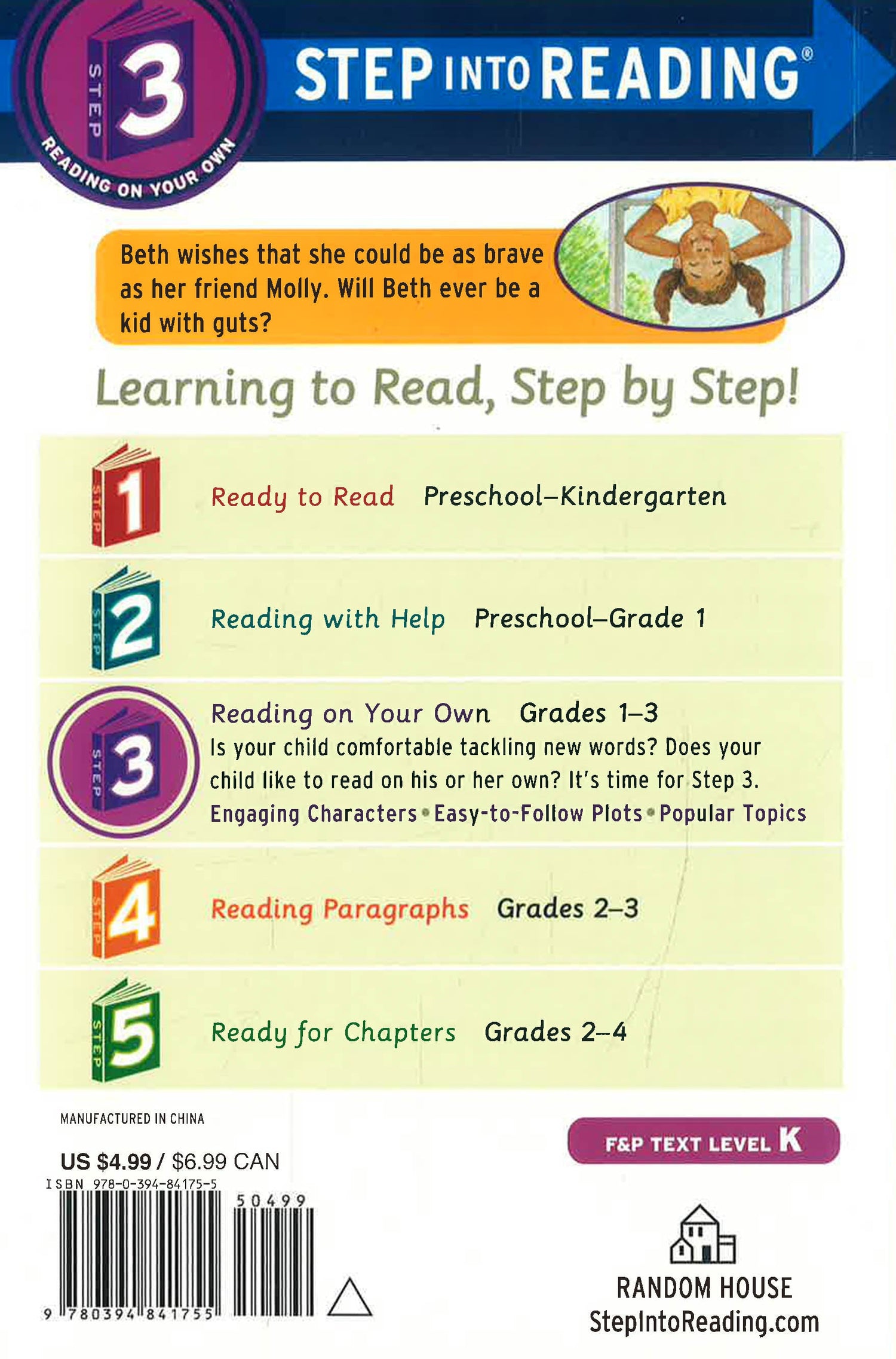 Step Into Read Step Into Reading 3: Molly The Brave And Me – BookXcess