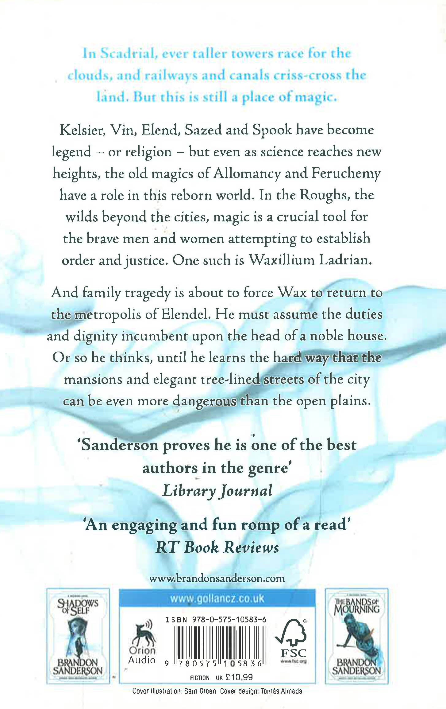 Mistborn #4: The Alloy Of Law by Brandon Sanderson – book cover