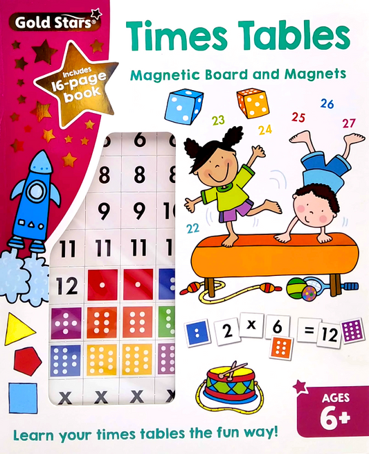 Gold Stars Magnetic Board - Times Table