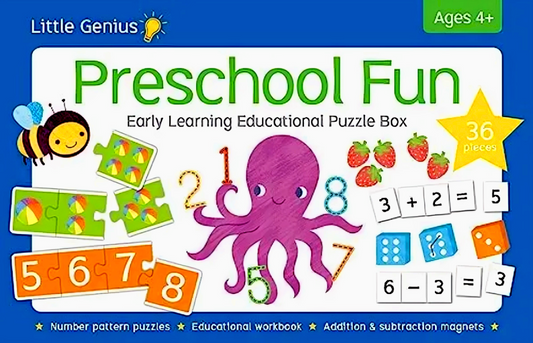 Little Genius Early Learning Educational Puzzle Box: Preschool Fun