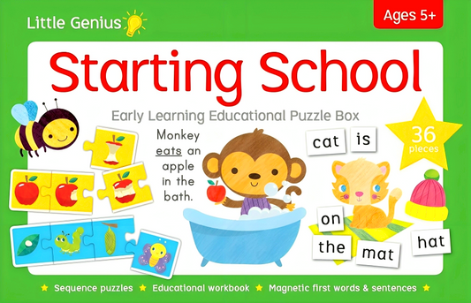 Little Genius Early Learning Educational Puzzle Box: Starting School