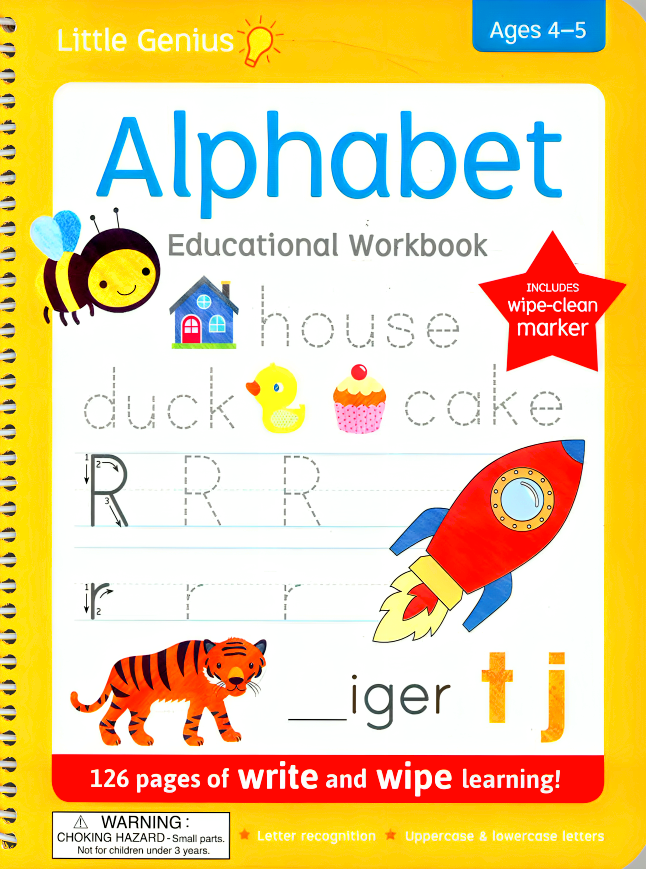 Abc Small Workbook Alphabet Write And Wipe Educational Workbook (Little Genius) – BookXcess