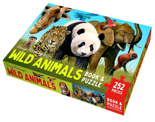 Garry Fleming's Wild Animals Book & Jigsaw