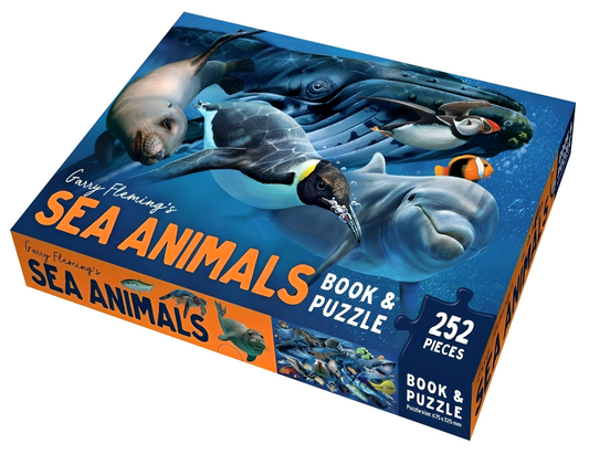 Garry Fleming's Sea Animals Book & Jigsaw