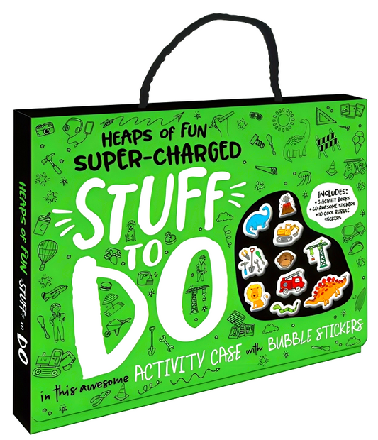 Heaps Of Fun Super-Charged Stuff To Do - Bubble Sticker Activity Case