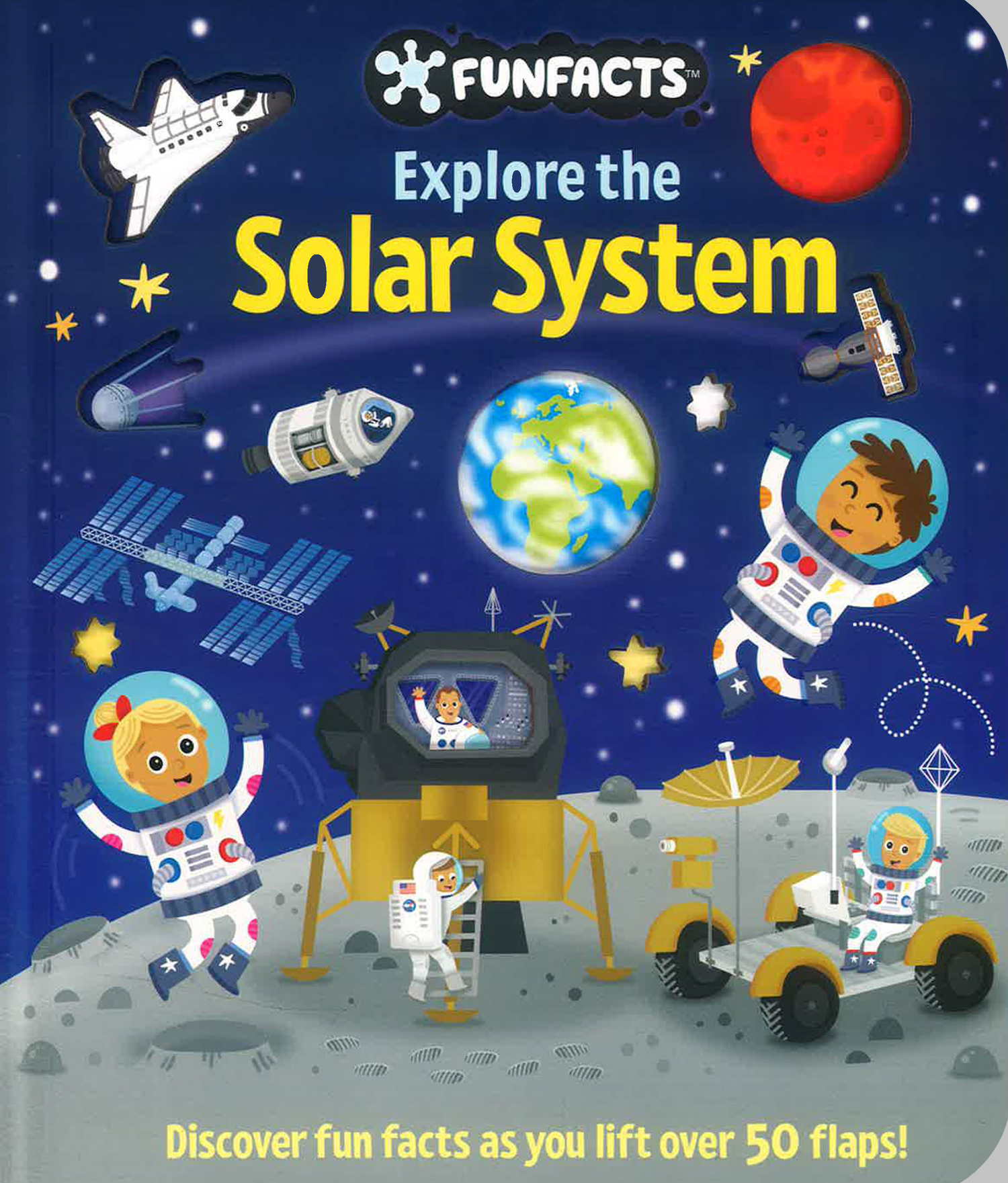 Little Olive: Funfacts - Lift The Flap Board Book - Explore The Solar System by Little Olive – book cover
