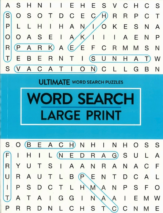 Ultimate Large Print Wordsearch - Blue
