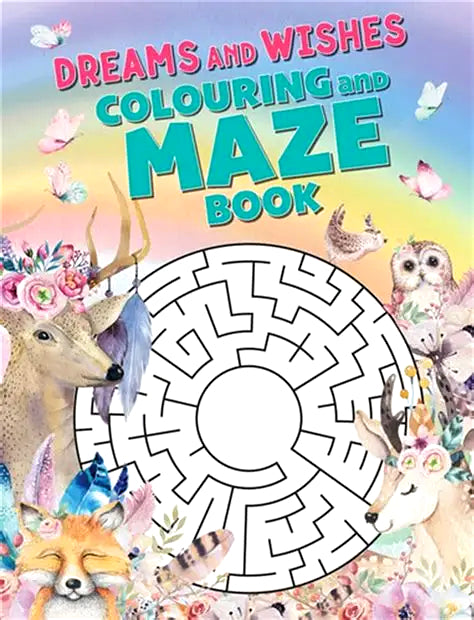 Little Olive: Colouring & Mazes: Dreams & Wishes by Lake Press – book cover