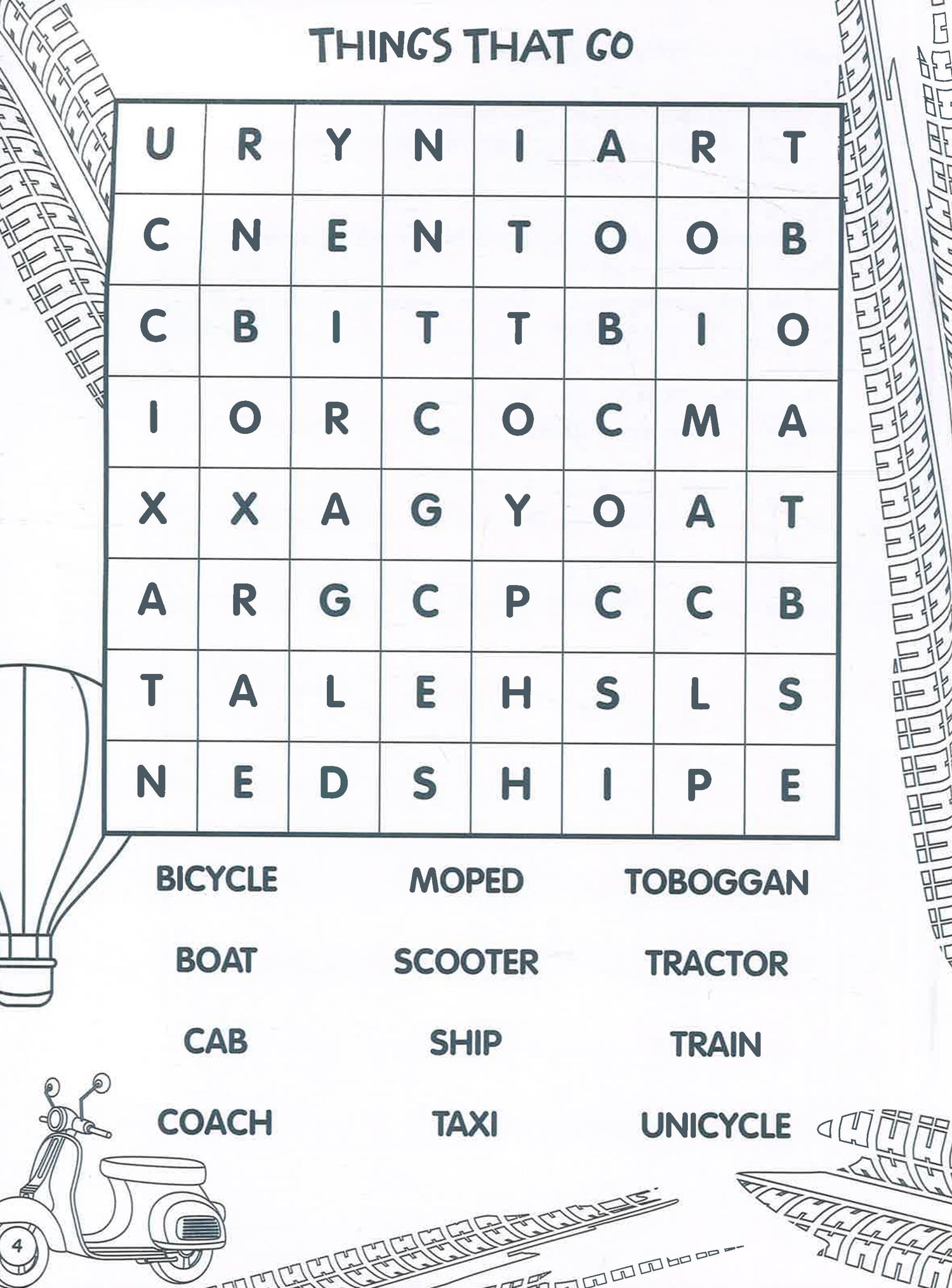 Little Olive: Let's Go: Colouring & Word Search Book by Lake Press – book cover