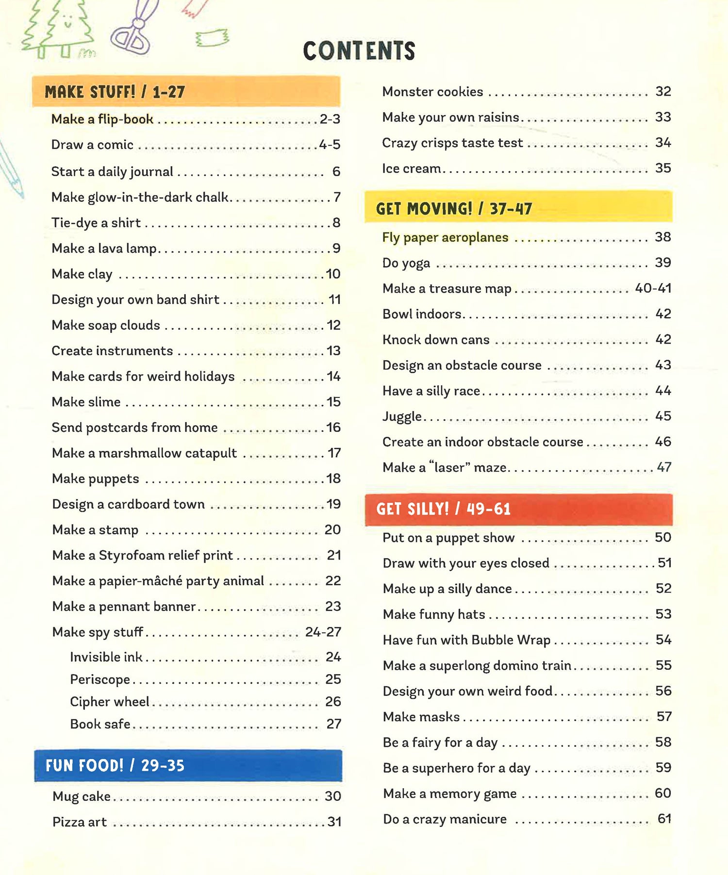 Activity Guide Table The Ultimate At-Home Activity Guide – BookXcess