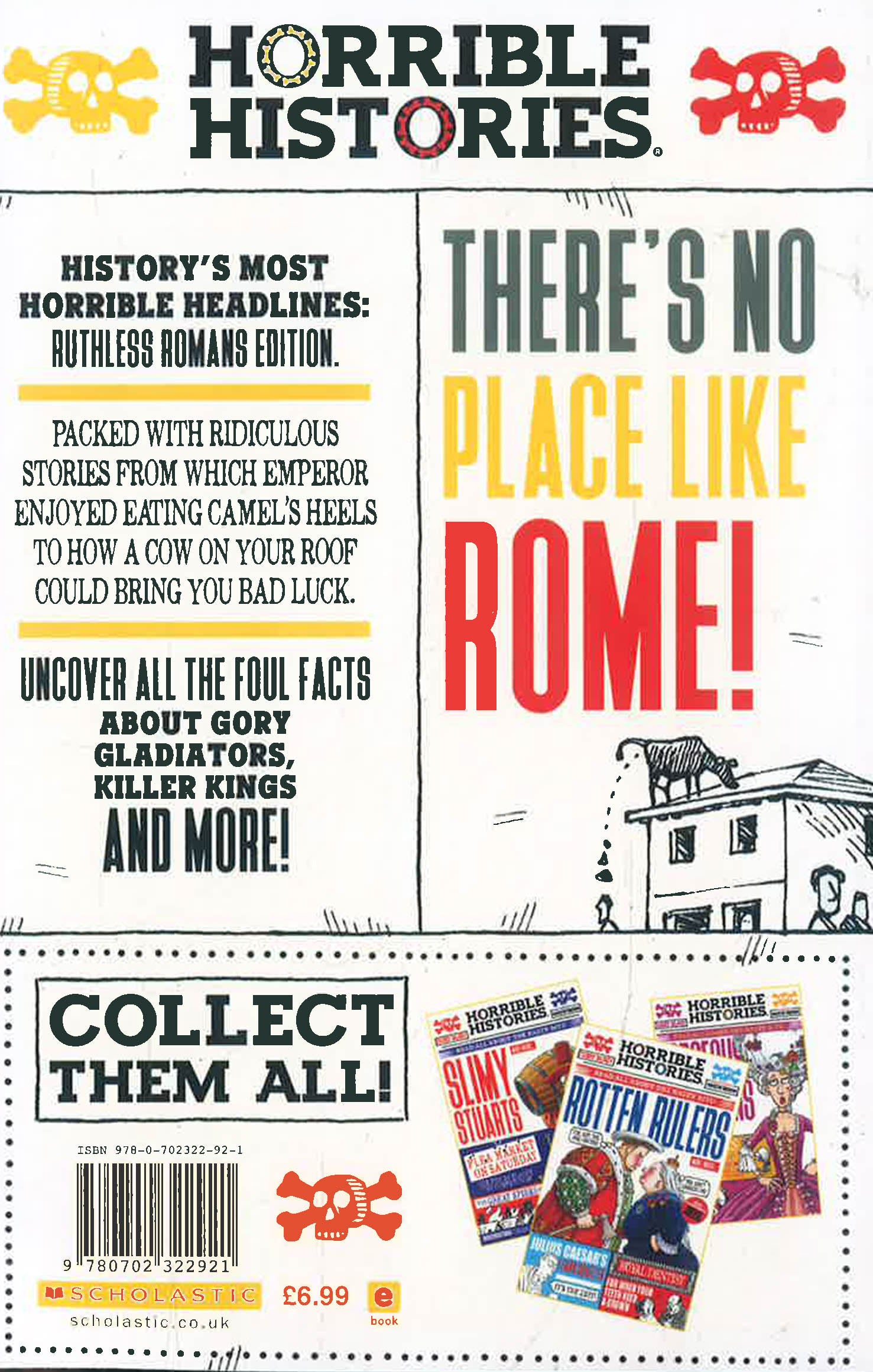 Horrible Histories: Ruthless Romans (Newspaper Edition) by Terry Deary – book cover