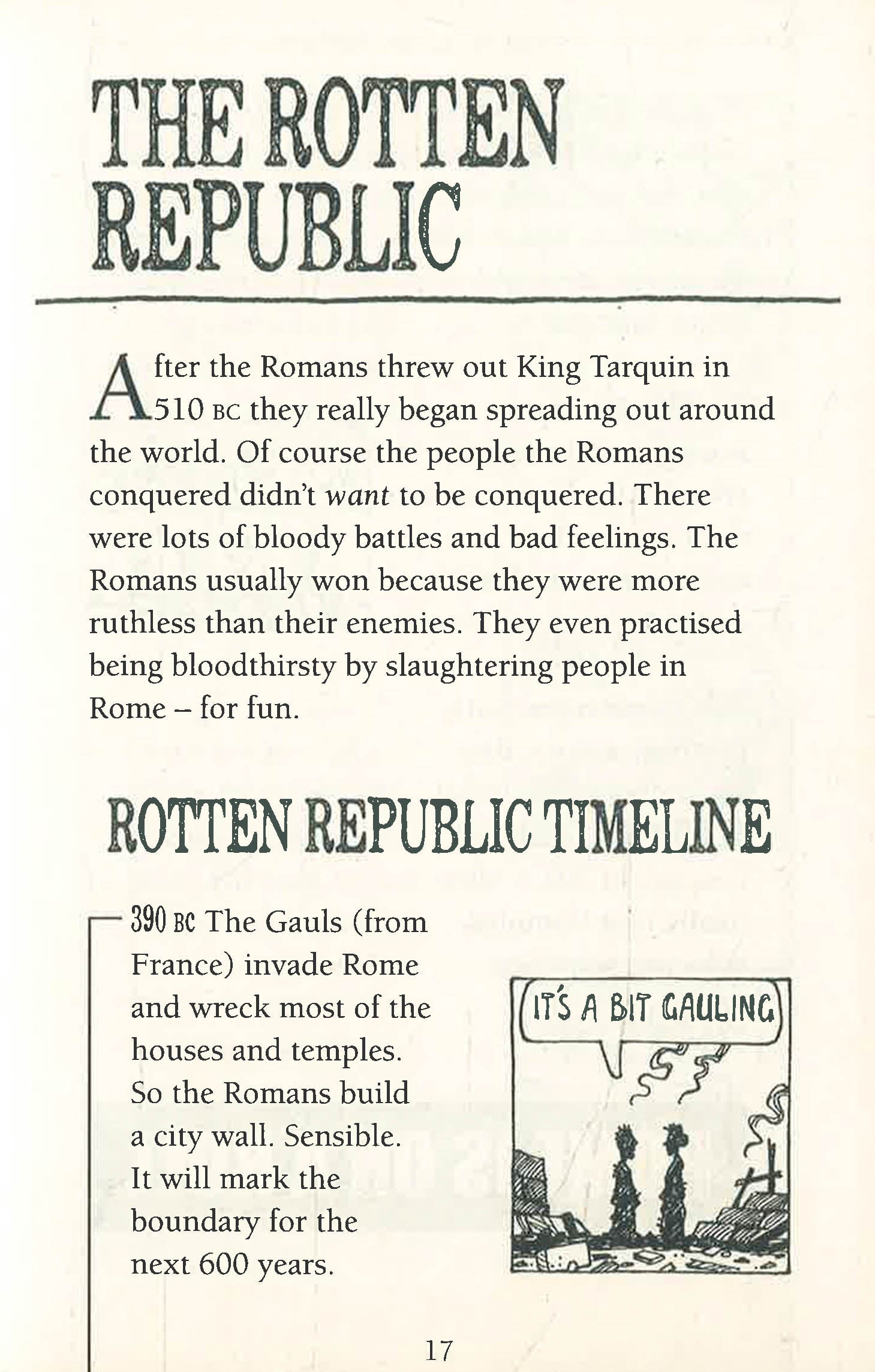 Horrible Histories: Ruthless Romans (Newspaper Edition) by Terry Deary – book cover