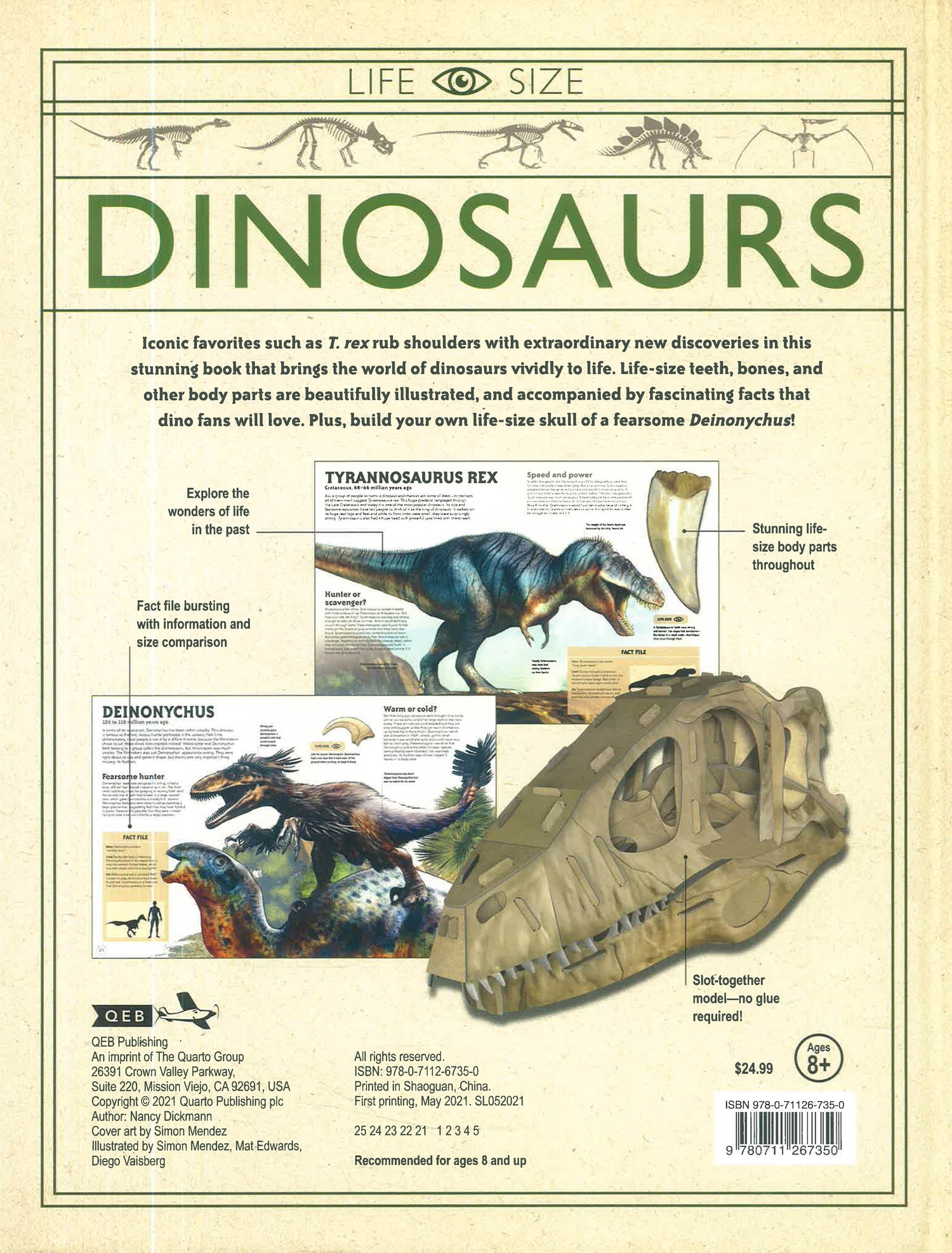 Life Size - Dinosaurs by Nancy Dickmann – book cover