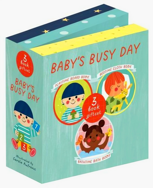 Baby's Busy Day 3 Book Gift Set (Let's Play /Splash!/ Goodnight)
