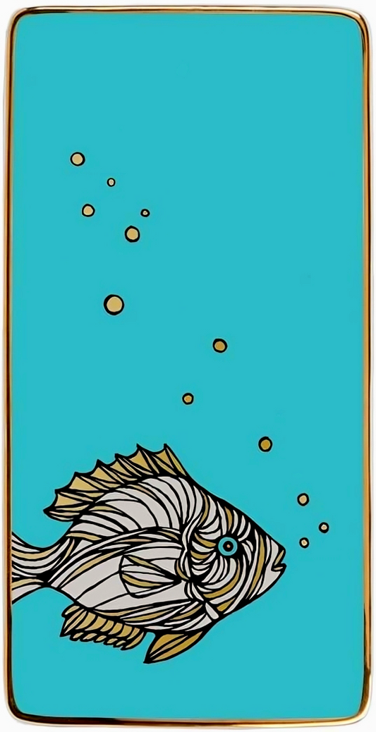 Patch NYC Fish Rectangle Porcelain Tray
