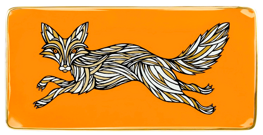 Patch Nyc Fox Rectangle Porcelain Tray