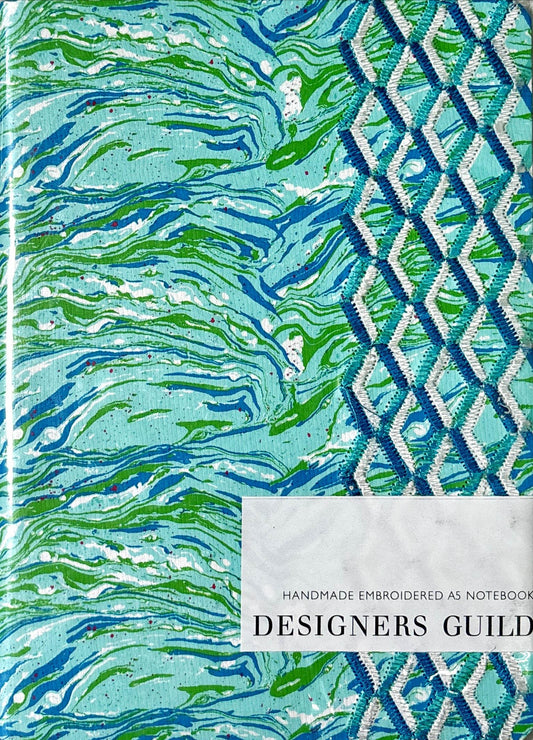 Designers Guild-Jourdain Handmade Embroidered A5 Journal