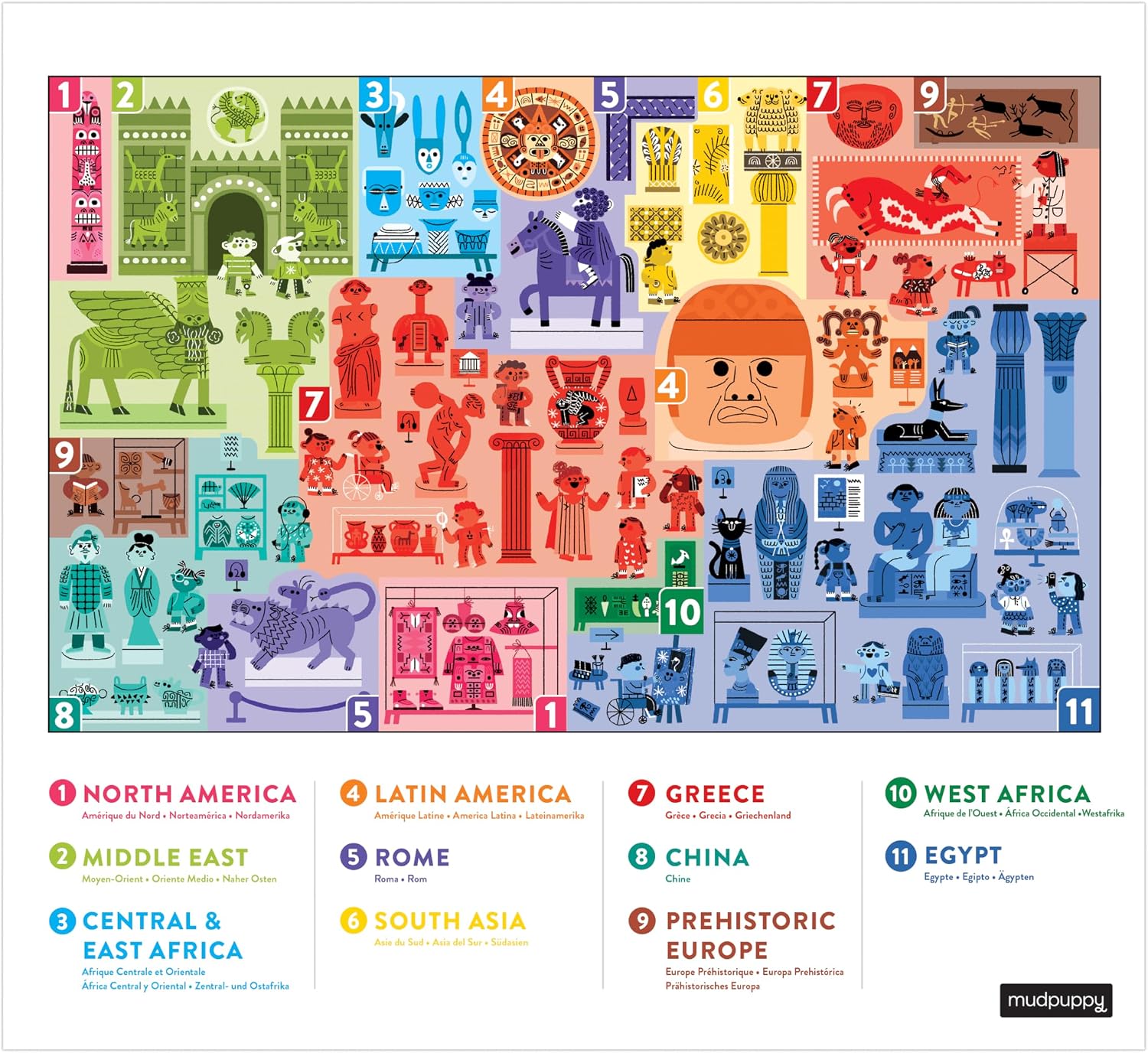 Art And Culture At The Museum 64 Piece Search & Find Puzzle by Mudpuppy – book cover