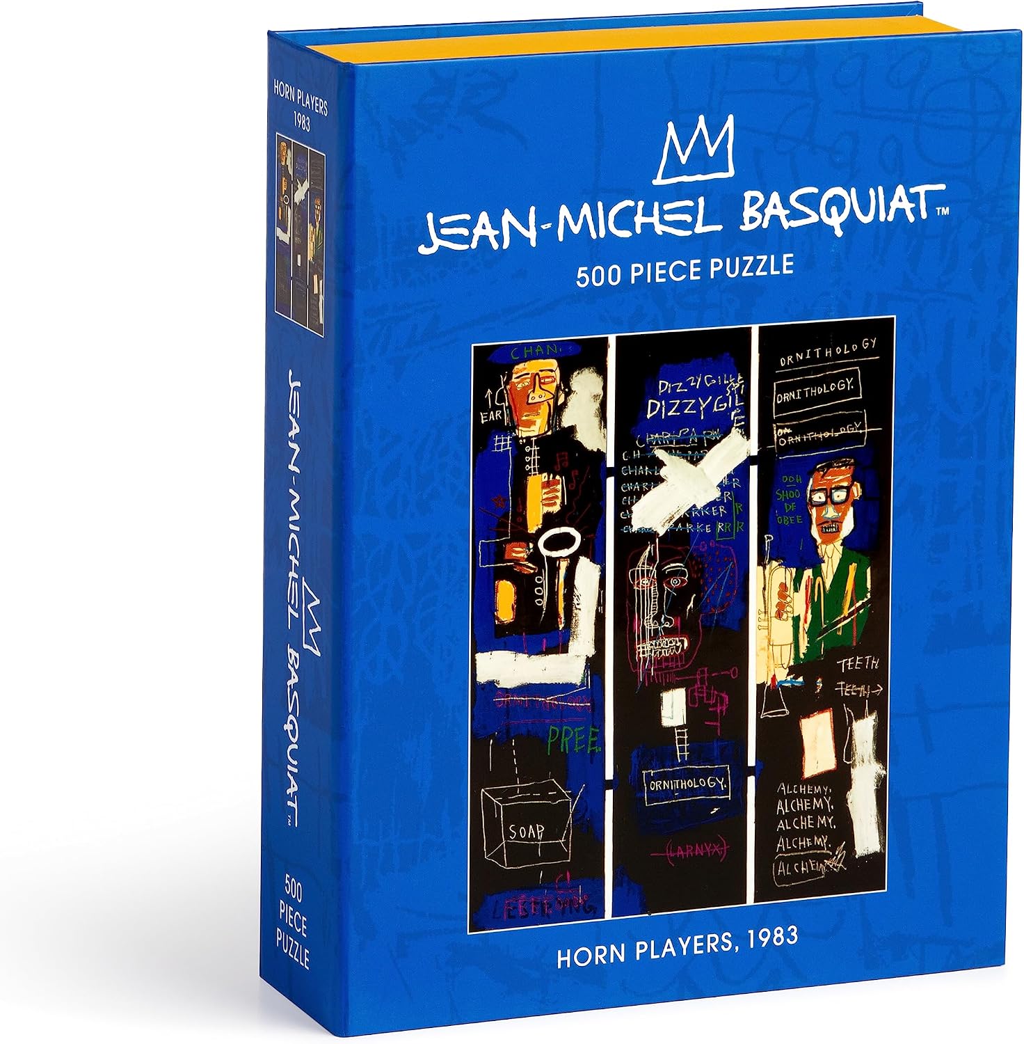 Basquiat Horn Players 500 Piece Book Puzzle by Galison – book cover