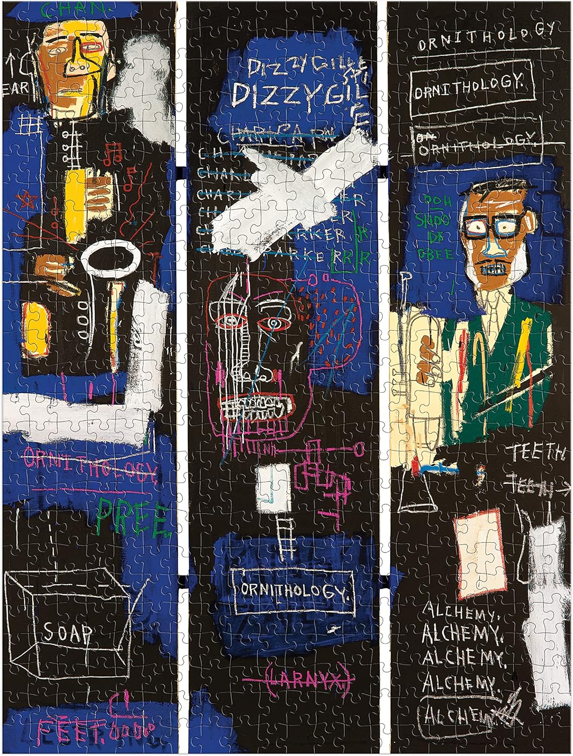 Basquiat Horn Players 500 Piece Book Puzzle by Galison – book cover