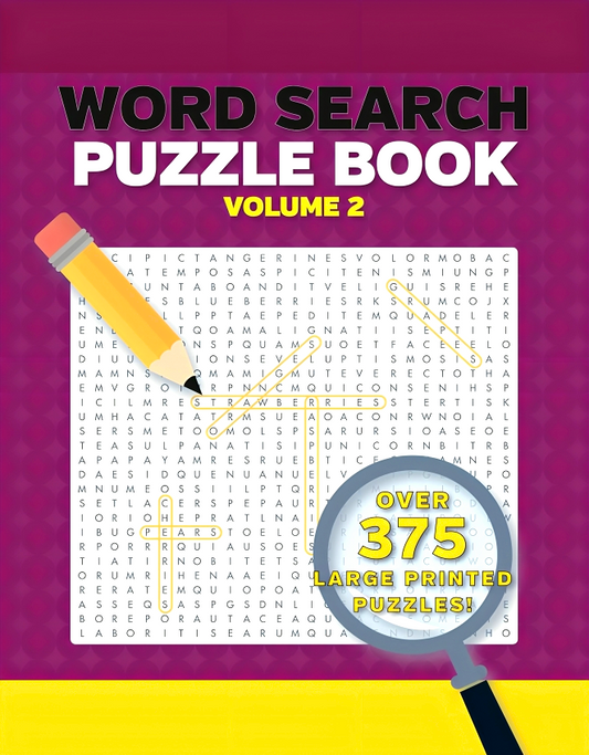 Word Search Puzzles Large Print Volume 2 2nd Edition