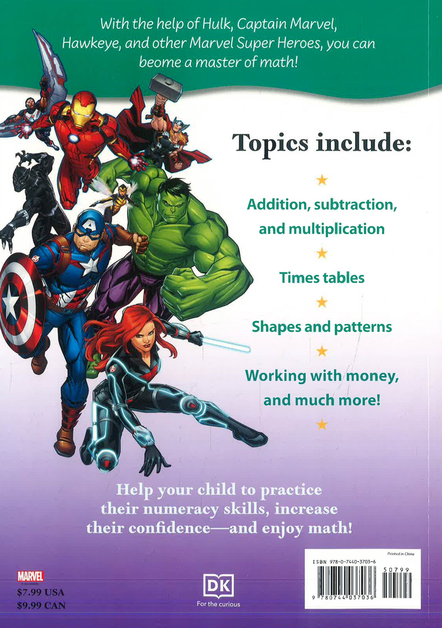 Marvel Cash Math Marvel Math Made Easy, Second Grade: Join the Marvel Super Heroes and ...