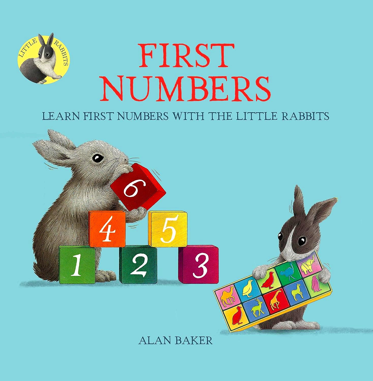 Number 1 Rabbit Cartoons Lettering Little Rabbits' First Numbers – BookXcess