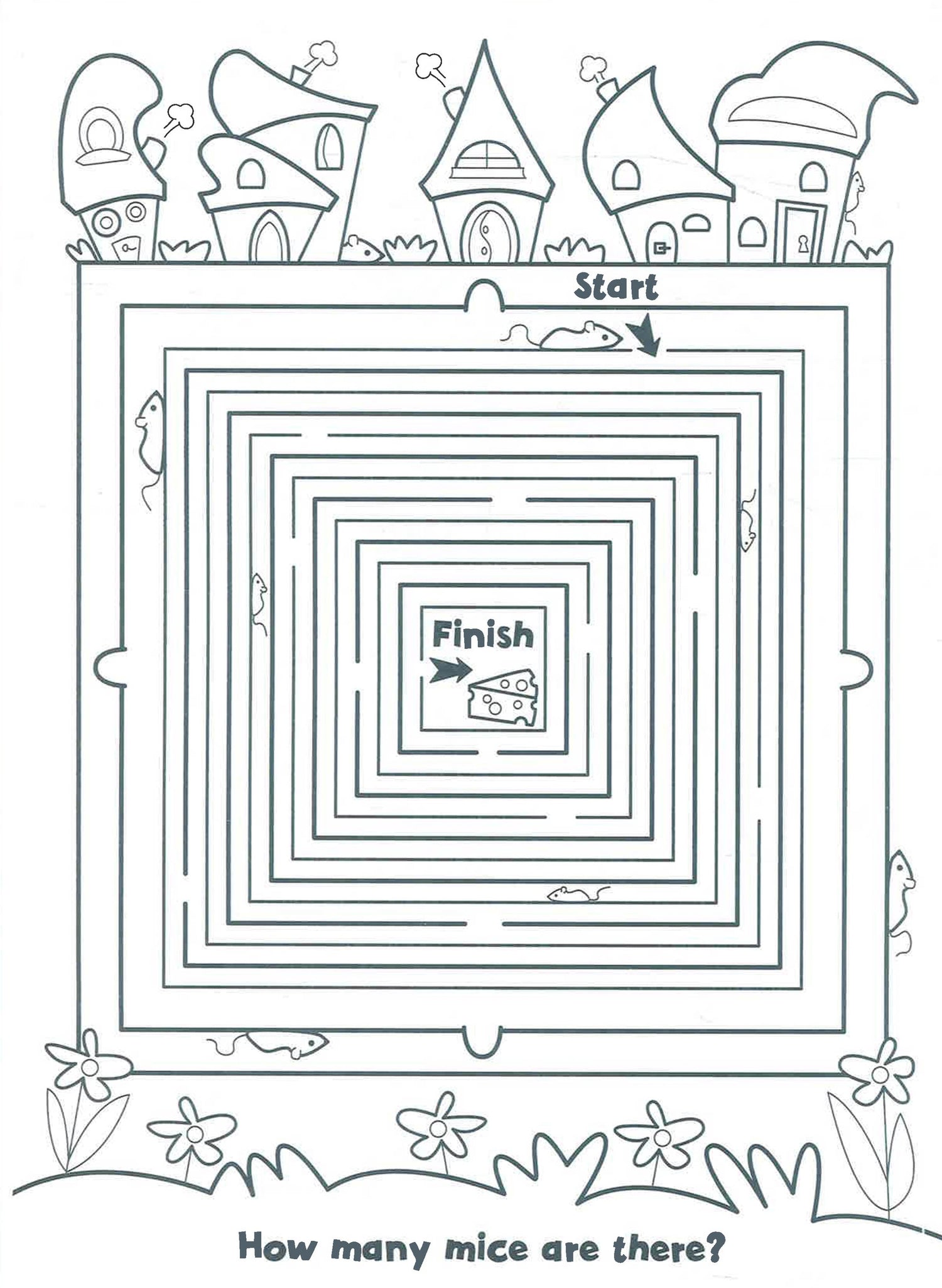 Maze Find & Colour Animals & Birds Sticker & Colouring Book by North Parade Publishing – book cover