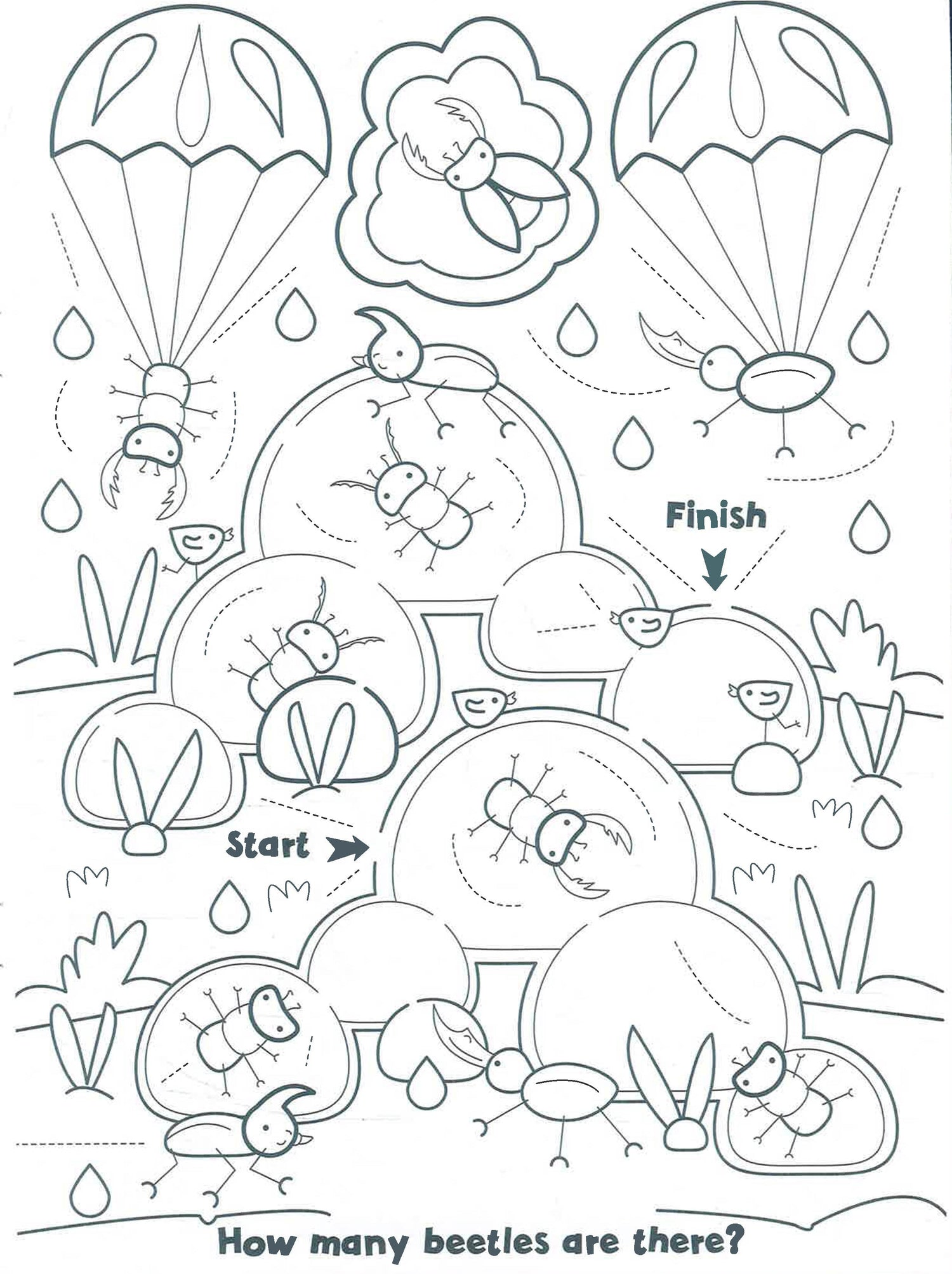 Maze Find & Colour Bugs & Insects Sticker & Colouring Book by North Parade Publishing – book cover