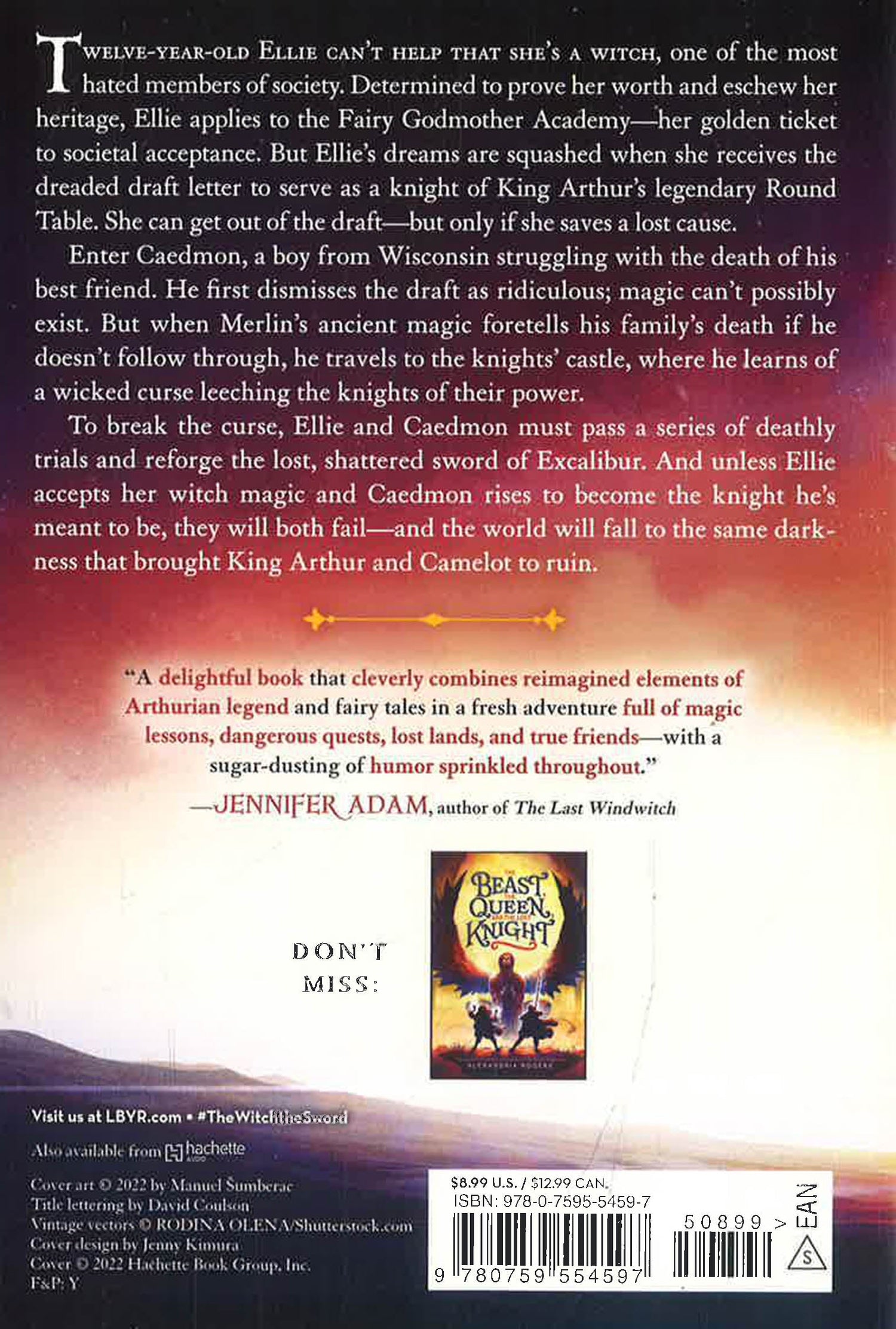 The Witch, The Sword, And The Cursed Knights by Alexandria Rogers – book cover