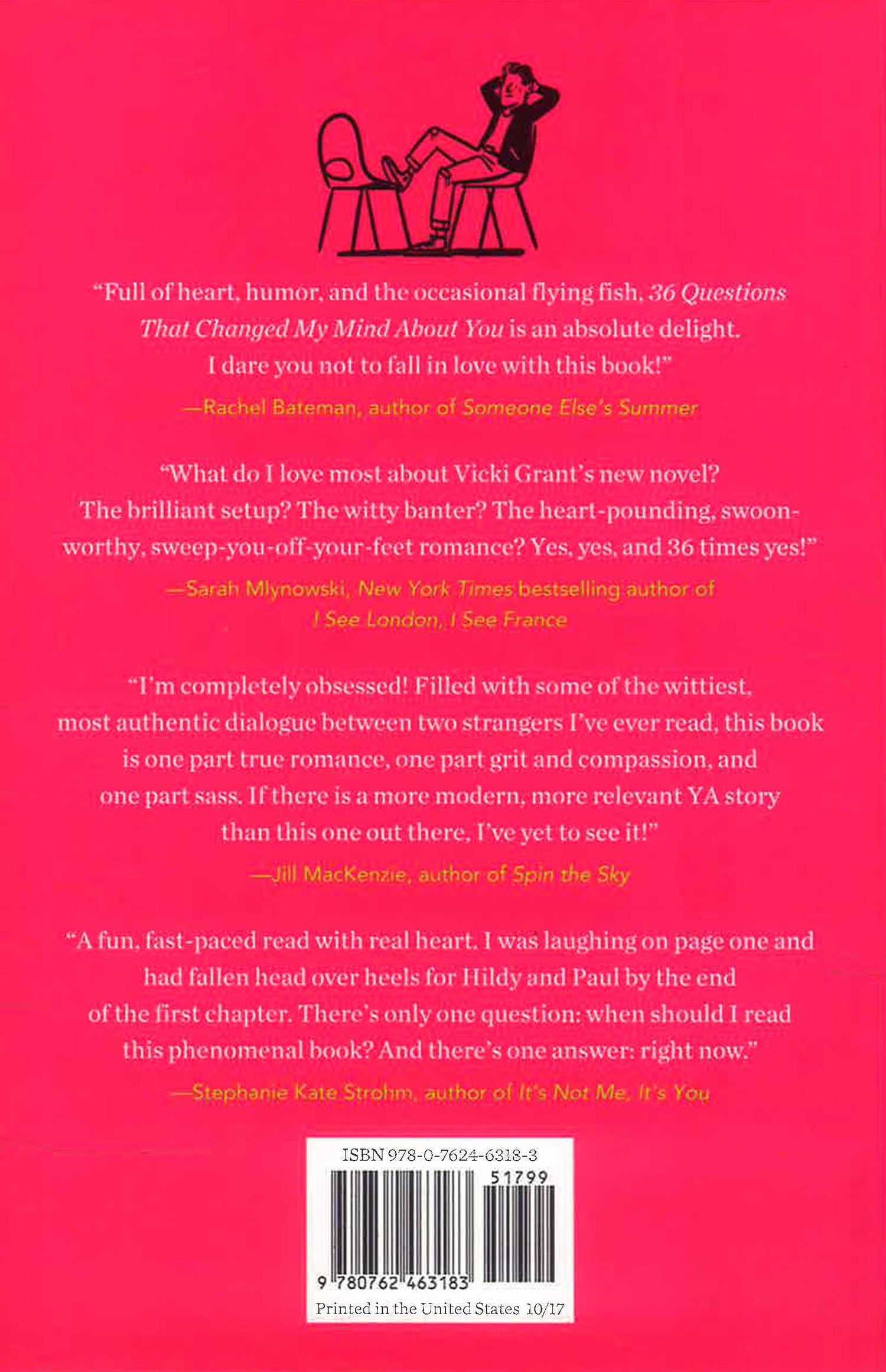 36 Questions That Changed My Mind About You by Vicki Grant – book cover