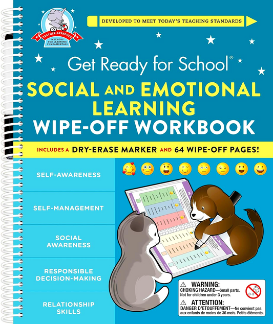 Get Ready For School: Social And Emotional Learning Wipe-Off Workbook