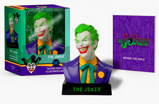 The Joker Talking Bust And Illustrated Book