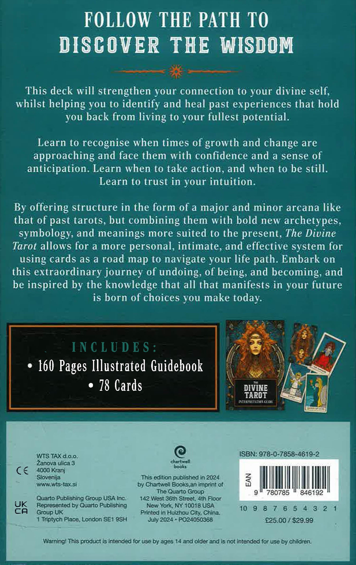 Divine Tarot Box (Cards & Book) by Lydia Morgana – book cover