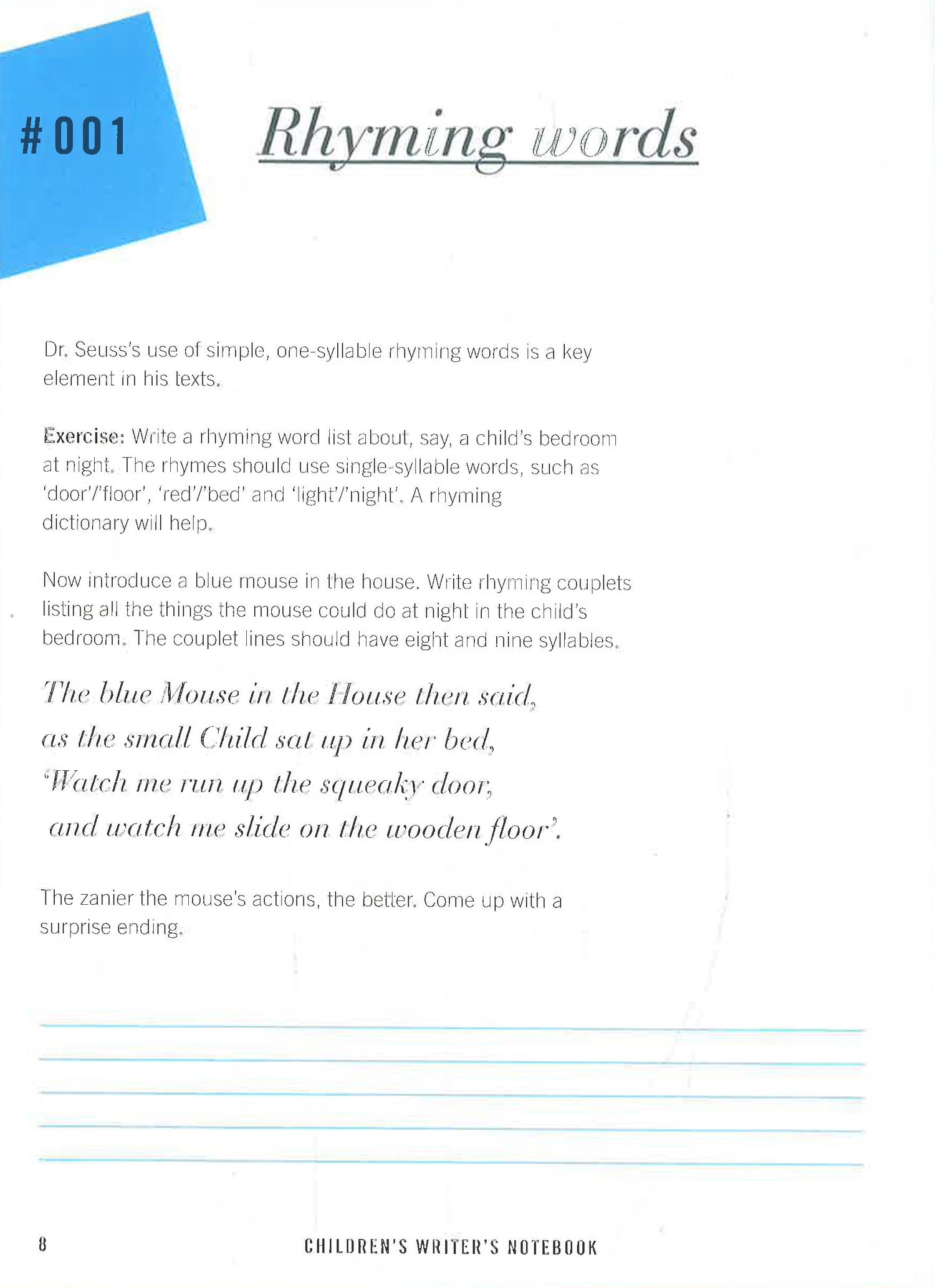 The Children's Writer's Notebook: 20 Great Authors & 70 Writing Exercises by Wes Magee – book cover