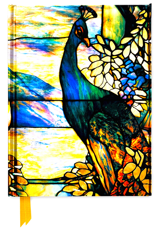 Tiffany Landscape Leaded Glass Window (Foiled Journal)