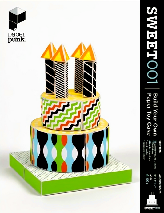 Paper Punk Sweet 001 : Build Your Own Paper Toy Cake