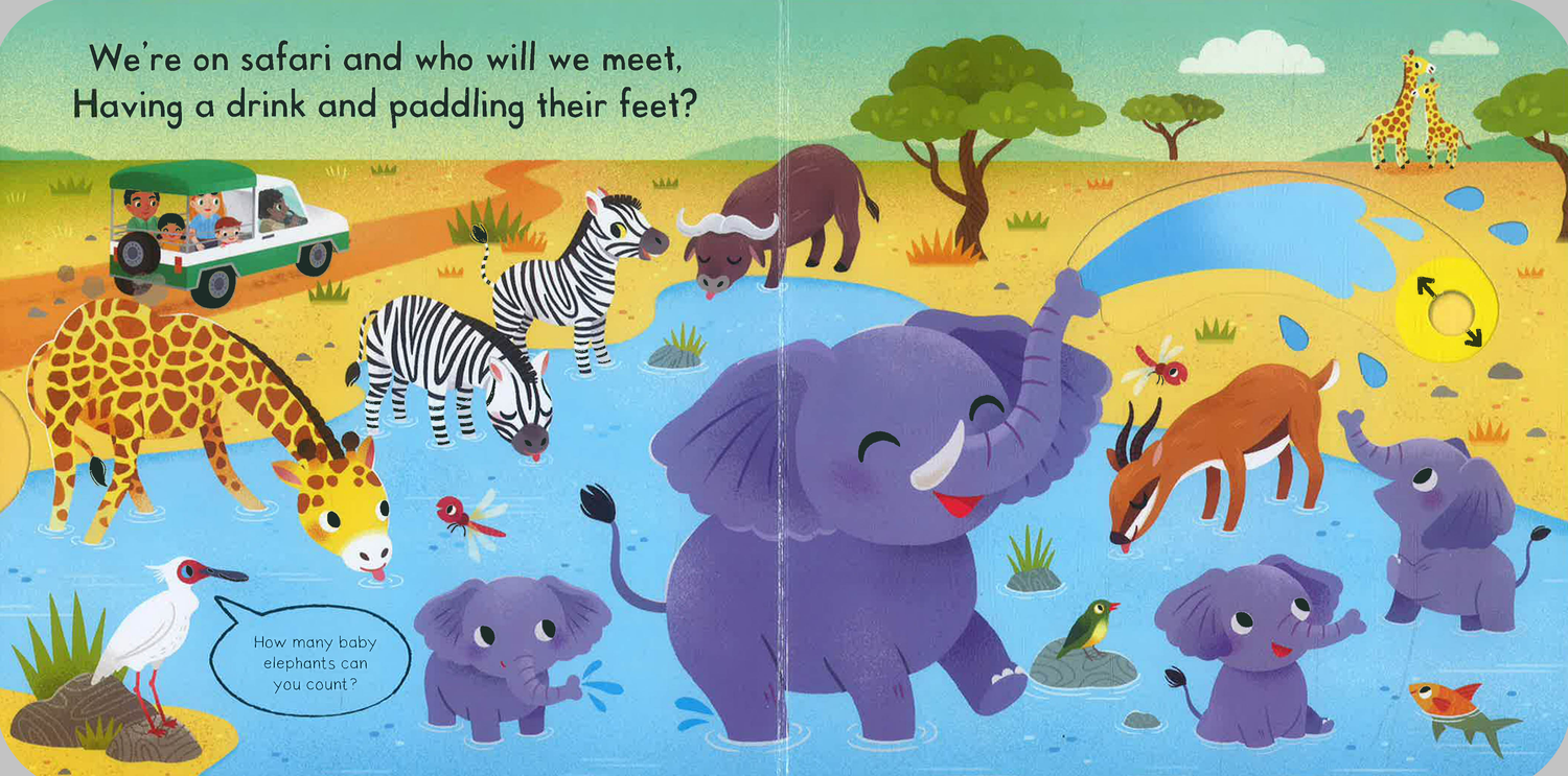 Campbell Busy Safari (Push Pull Slide) by Campbell Books – book cover