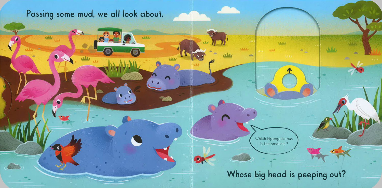 Campbell Busy Safari (Push Pull Slide) by Campbell Books – book cover