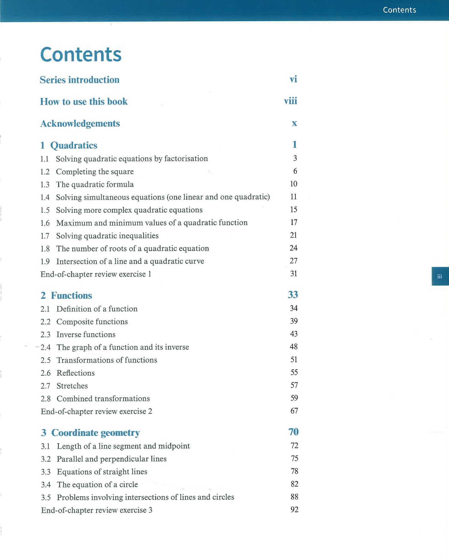 As Pure Math Chapters Names Cambridge International AS & A Level Mathematics: Pure Mathematics 1 C ...