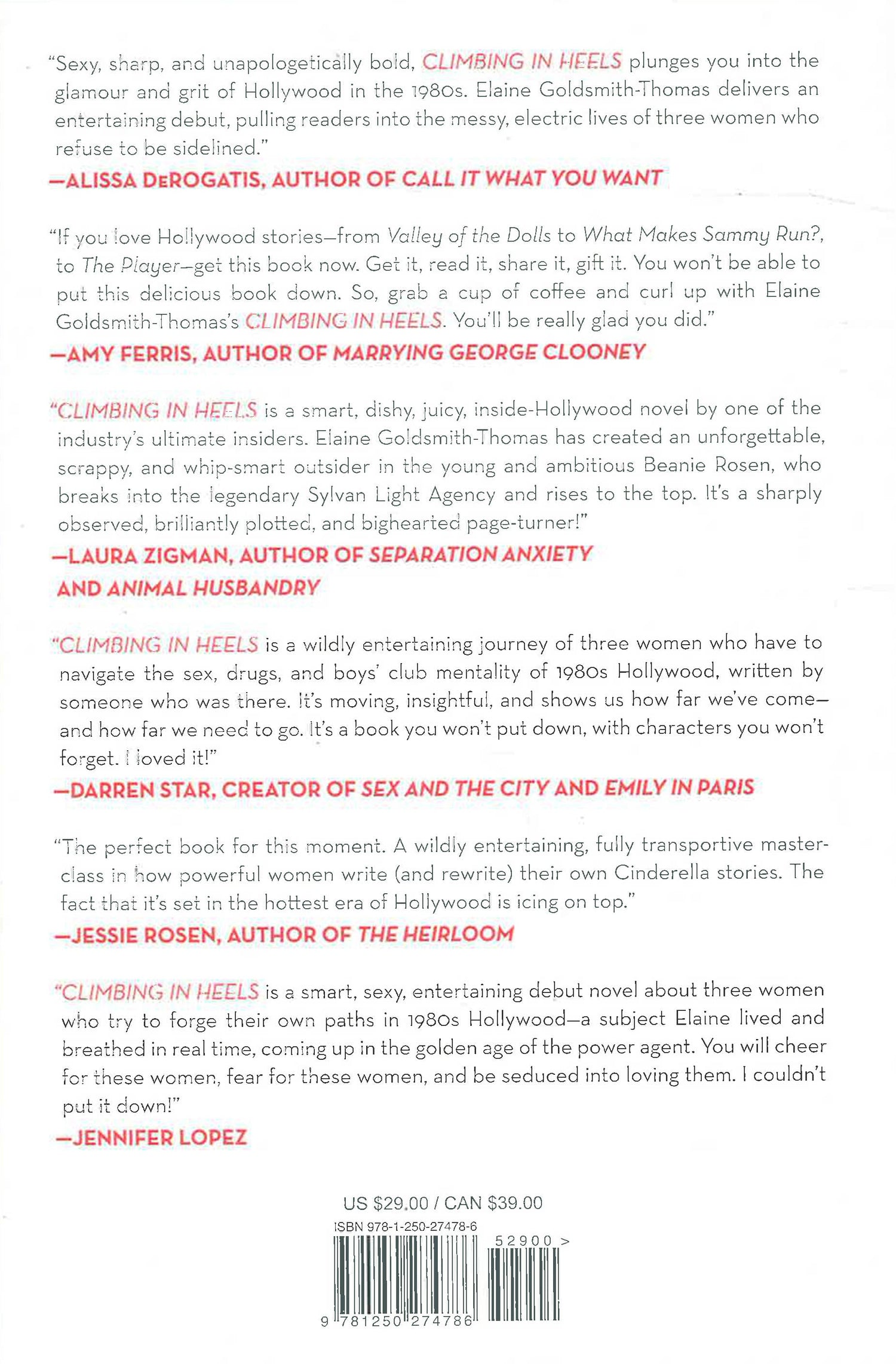 Climbing In Heels by Elaine Goldsmith-Thomas – book cover