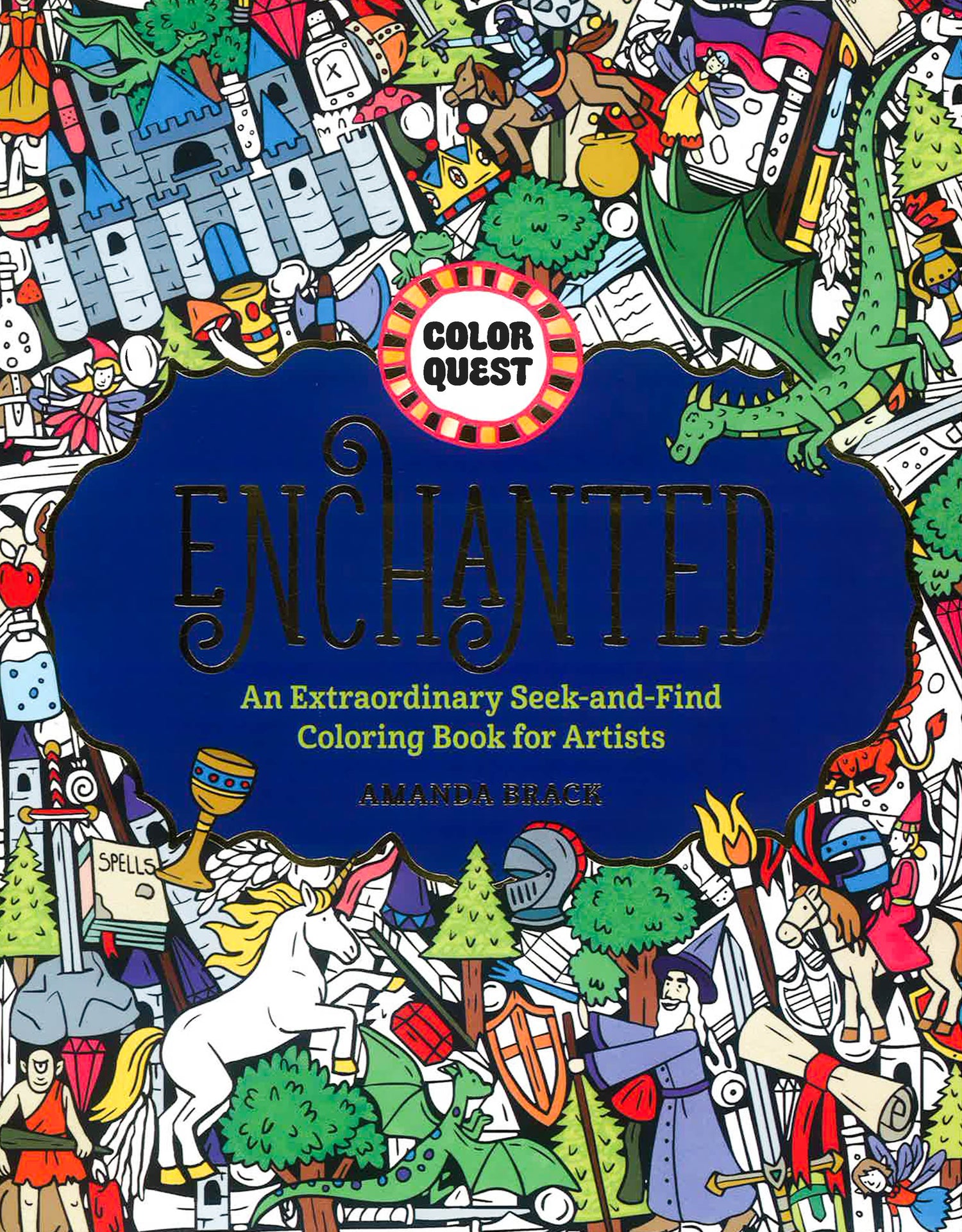 Colorquest Coloring Book Color Quest: Enchanted – BookXcess