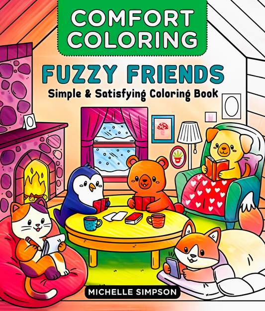 Comfort Coloring: Fuzzy Friends - Simple & Satisfying Coloring Book